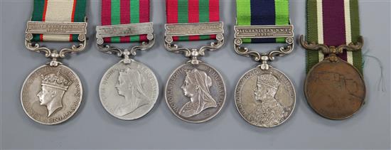 A group of five India medals comprising;